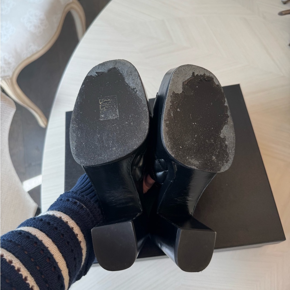 CHANEL Black Platform Shoes - Picture 5 of 9